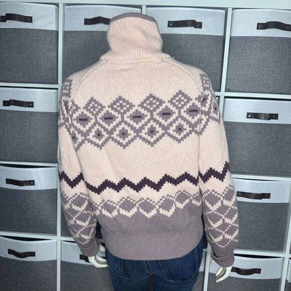 Kari Traa Agnes Knit 1/4 Zip Wool Blend Sweater Size Medium - Picture 3 of 12